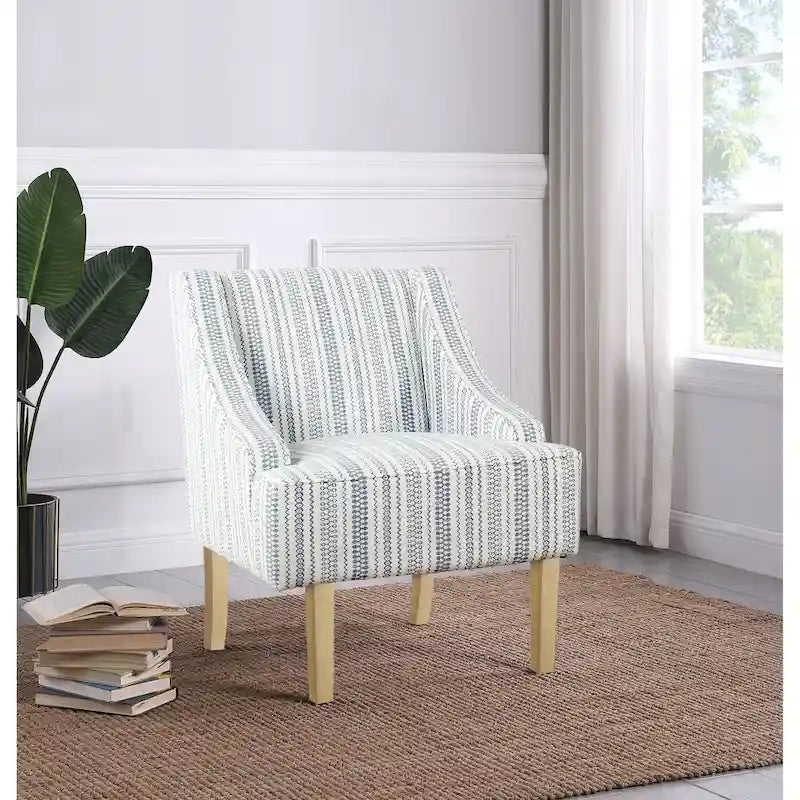 Fauteuil d'appoint classique HomePop avec accoudoirs incurvés