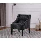 Fauteuil d'appoint classique HomePop avec accoudoirs incurvés