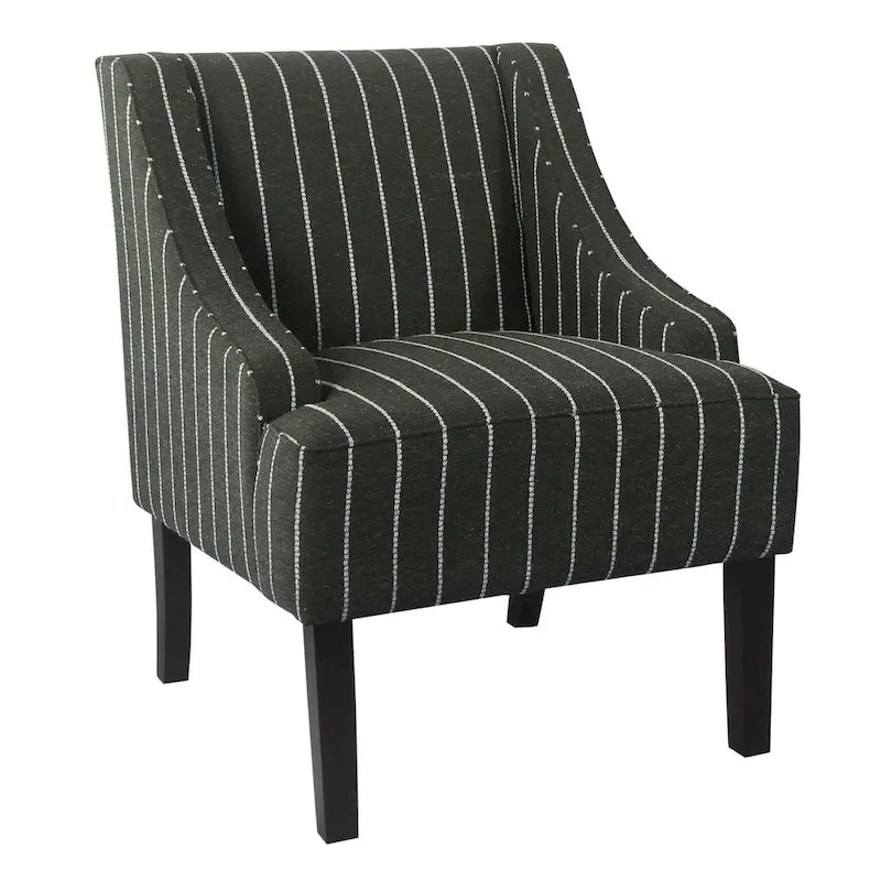 Fauteuil d'appoint classique HomePop avec accoudoirs incurvés