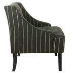 Fauteuil d'appoint classique HomePop avec accoudoirs incurvés