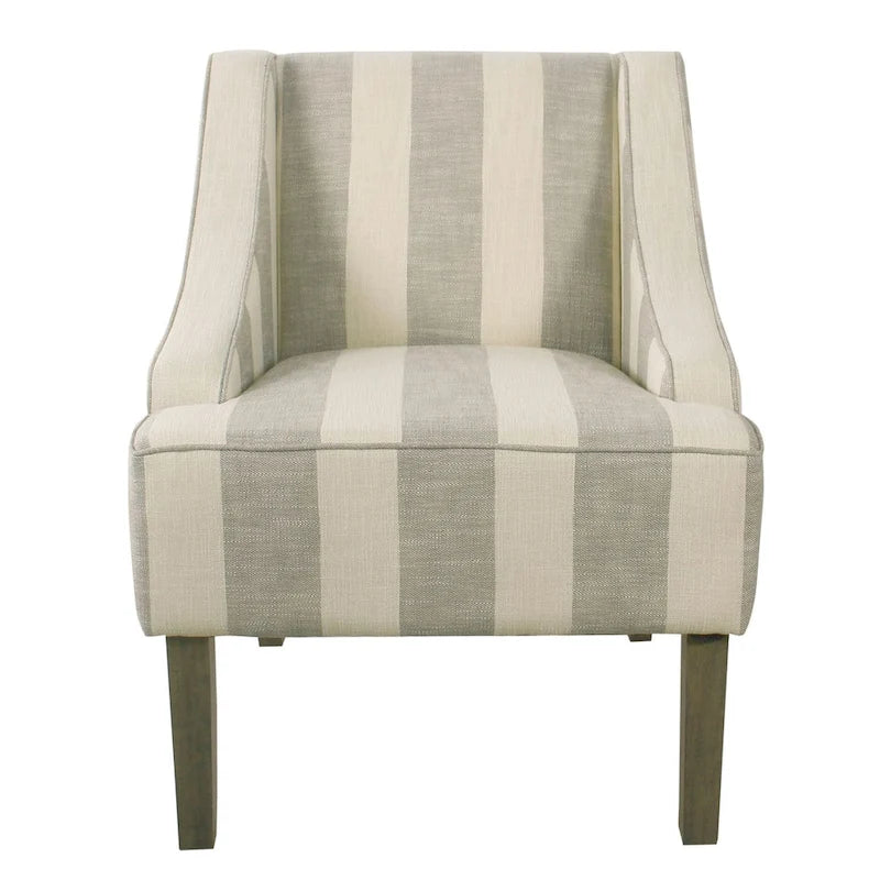 Fauteuil d'appoint classique HomePop avec accoudoirs incurvés