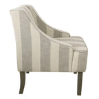 Fauteuil d'appoint classique HomePop avec accoudoirs incurvés