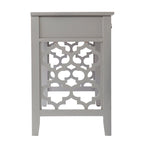 Bureau avec 3 tiroirs de rangement et motif décoratif en quadrilobe