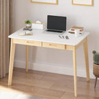 Bureau en bois de 39,4W, bureau d'écriture, bureau d'ordinateur