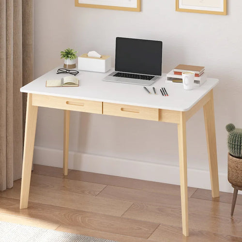 Bureau en bois de 39,4W, bureau d'écriture, bureau d'ordinateur