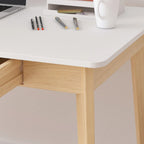 Bureau en bois de 39,4W, bureau d'écriture, bureau d'ordinateur