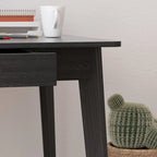 Bureau en bois de 39,4W, bureau d'écriture, bureau d'ordinateur