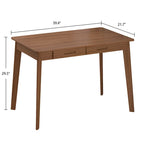 Bureau en bois de 39,4W, bureau d'écriture, bureau d'ordinateur