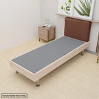 Sommier tapissier en deux parties de 3,8 cm pour support de matelas – Entièrement assemblé, Gris