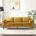 Canapé en velours de style moderne du milieu du siècle pour salon – 88" de large, sarcelle