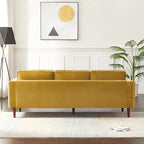 Canapé en velours de style moderne du milieu du siècle pour salon – 88" de large, sarcelle