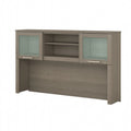 Haut de bibliothèque Somerset 60W pour bureau en L – Fini gris cendré
