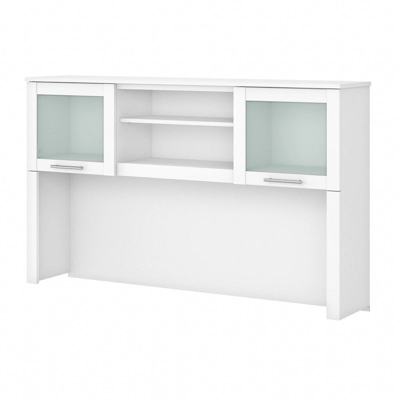 Haut de bibliothèque Somerset 60W pour bureau en L – Fini gris cendré