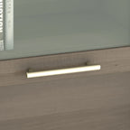 Haut de bibliothèque Somerset 60W pour bureau en L – Fini gris cendré