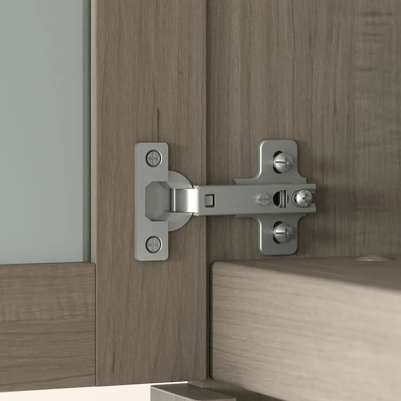 Haut de bibliothèque Somerset 60W pour bureau en L – Fini gris cendré