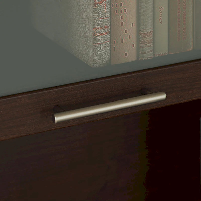 Haut de bibliothèque Somerset 60W pour bureau en L – Fini gris cendré
