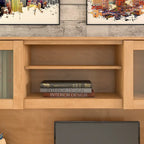 Haut de bibliothèque Somerset 60W pour bureau en L – Fini gris cendré
