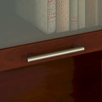 Haut de bibliothèque Somerset 60W pour bureau en L – Fini gris cendré