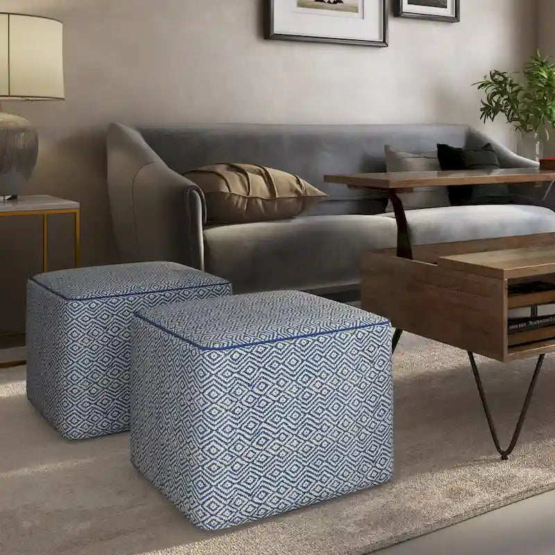 WYNDENHALL Dougan Pouf Carré Boho