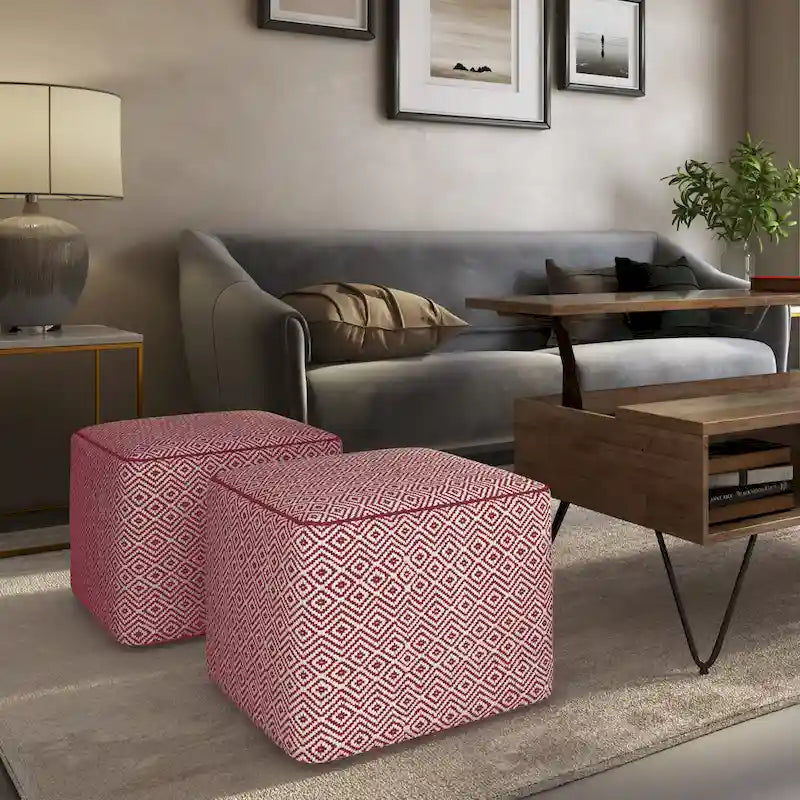 WYNDENHALL Dougan Pouf Carré Boho