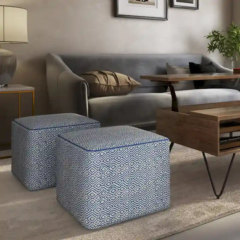 WYNDENHALL Dougan Pouf Carré Boho
