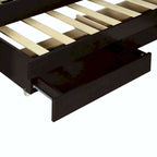 Lit plateforme Twin XL avec tête de lit LED et lit gigogne Twin