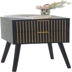Table de chevet moderne Mid-Century avec 2 tiroirs