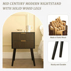Table de chevet moderne Mid-Century avec 2 tiroirs