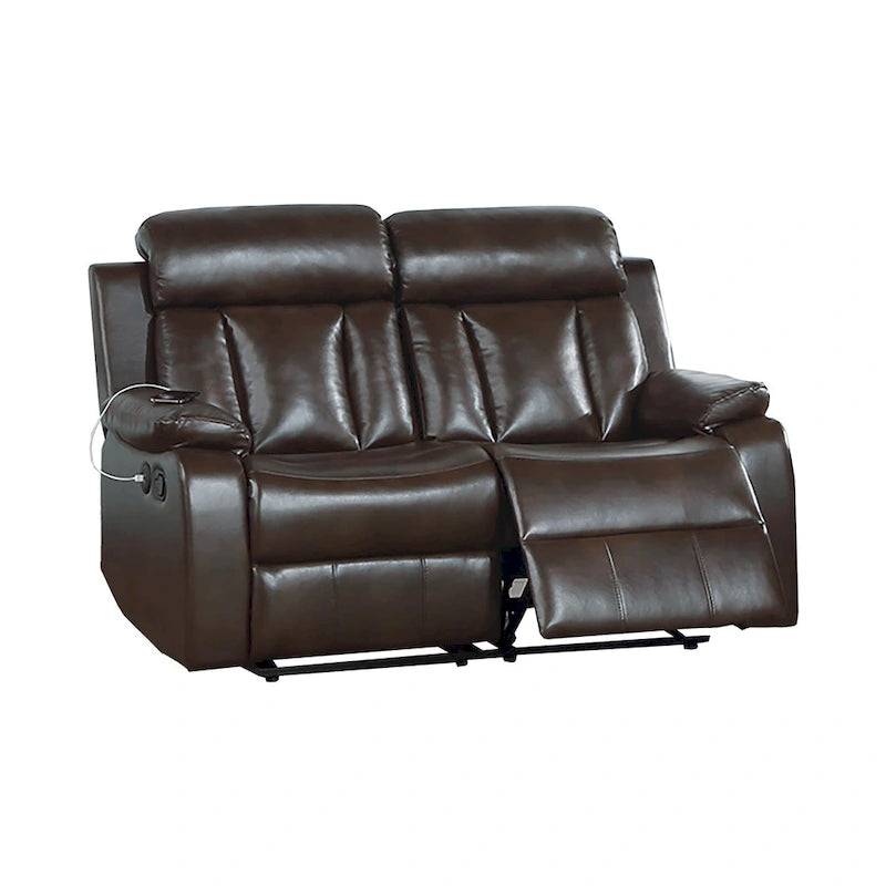 Causeuse inclinable – Canapé inclinable confortable à 2 places pour salon