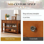 Console en bois massif de pin de 48 pouces