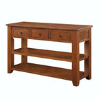 Console en bois massif de pin de 48 pouces