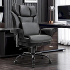 Chaise de Bureau Ergonomique Inclinable avec Accoudoirs Rembourrés Ajustables et Support Lombaire Massant