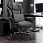 Chaise de Bureau Ergonomique Inclinable avec Accoudoirs Rembourrés Ajustables et Support Lombaire Massant