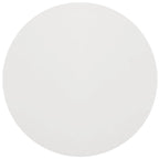 Table à manger ronde blanche brillante avec pieds tubulaires modernes - 39L x 39P x 30H